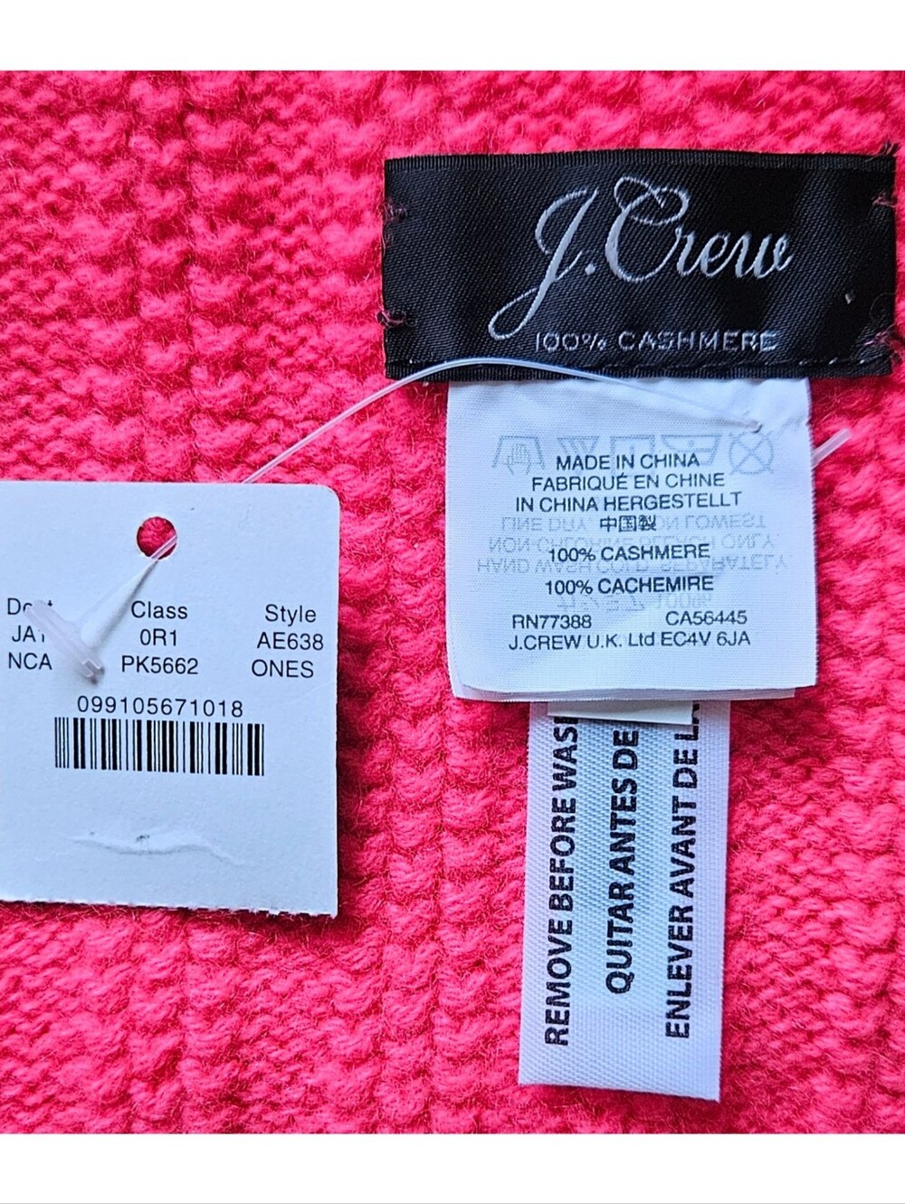 J. Crew Ribbed Scarf in Everyday Cashmere - Picture 3 of 3